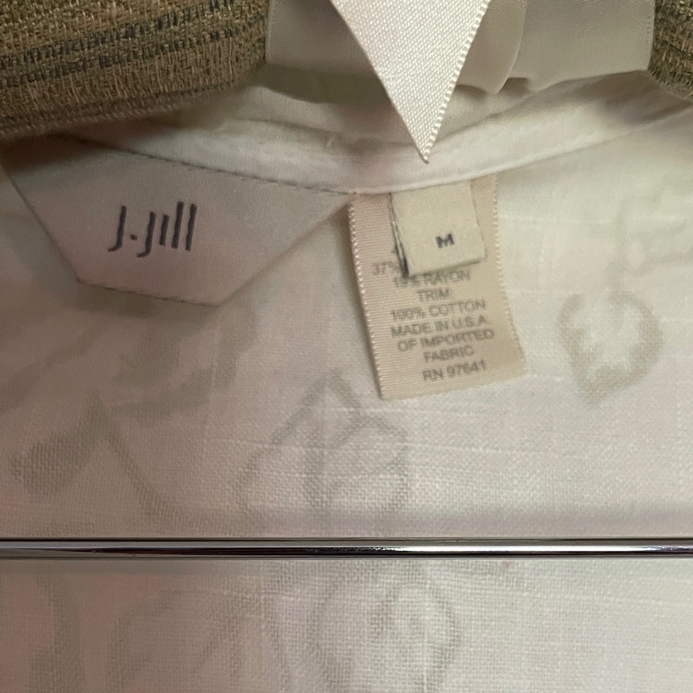 J. Jill Floral Button-Down Blouse